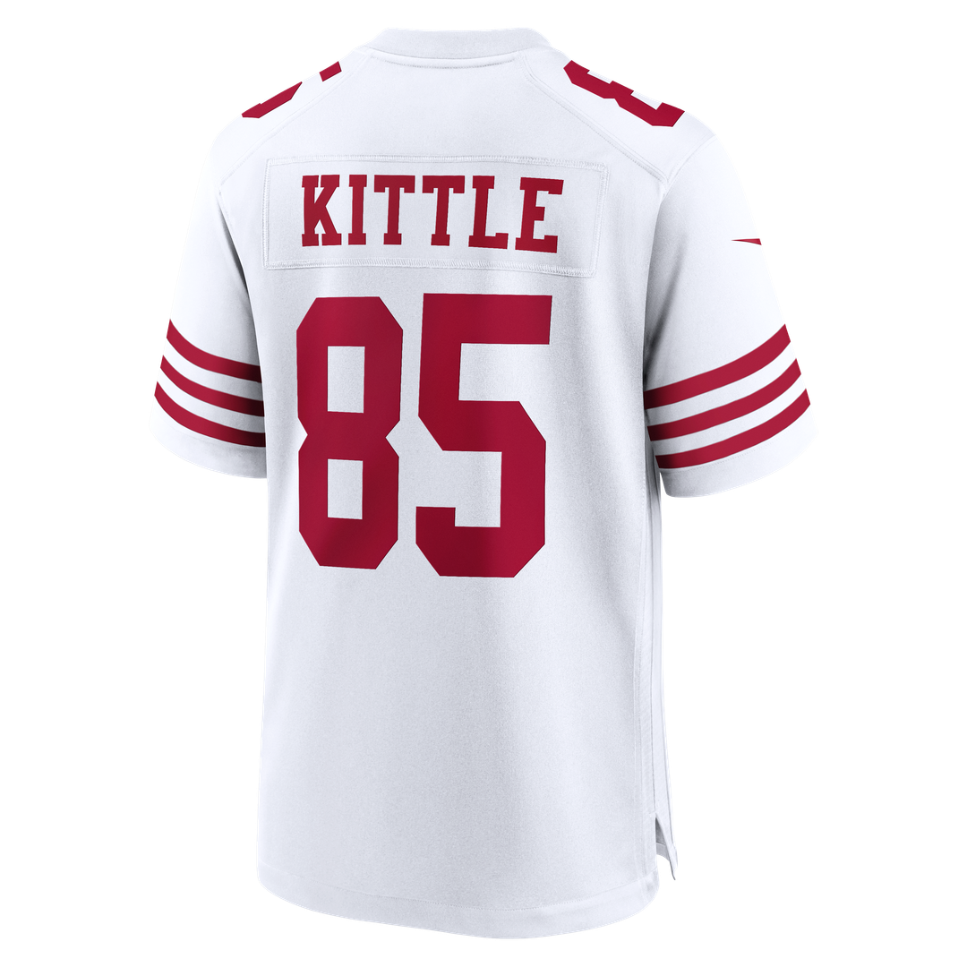 Men's San Francisco 49ers George Kittle White 80th Anniversary