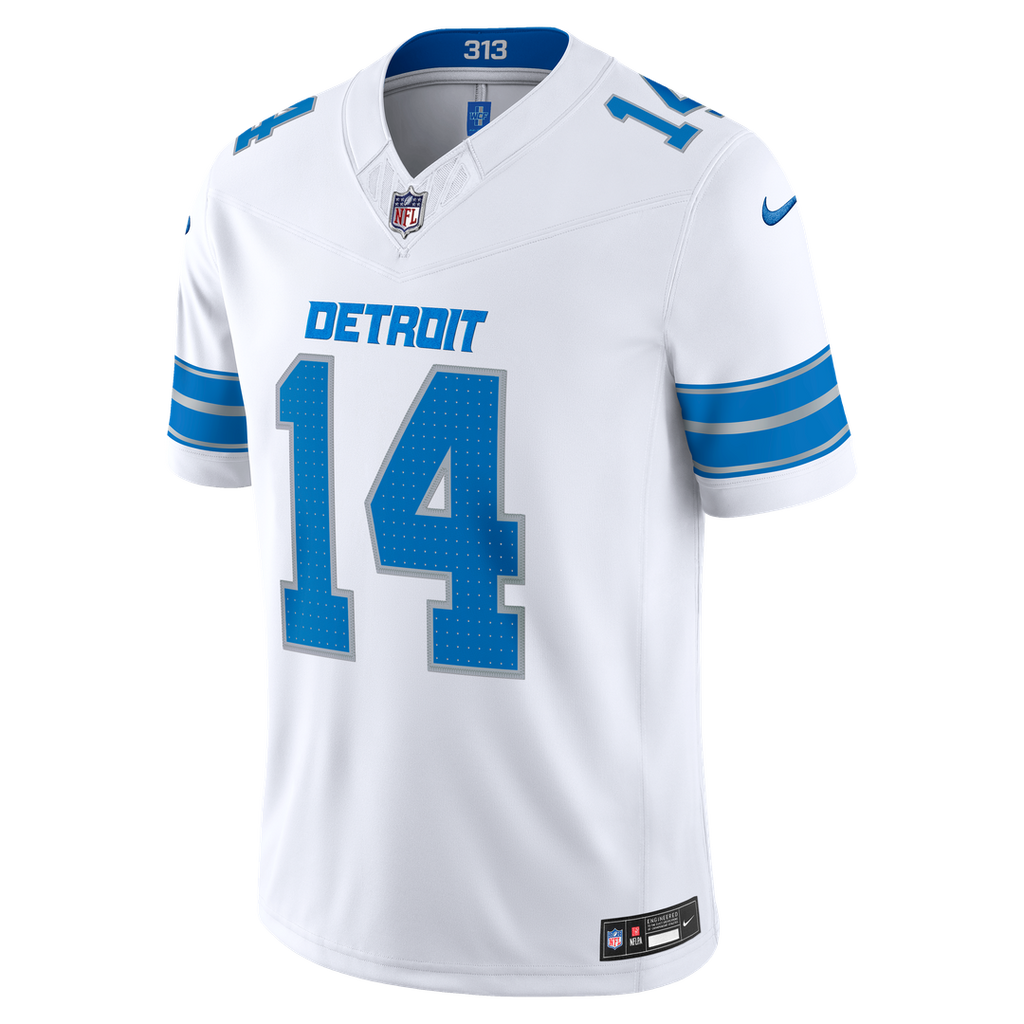 Men's Detroit Lions Amon-Ra St. Brown Blue Team Vapor F.U.S.E. Stitched