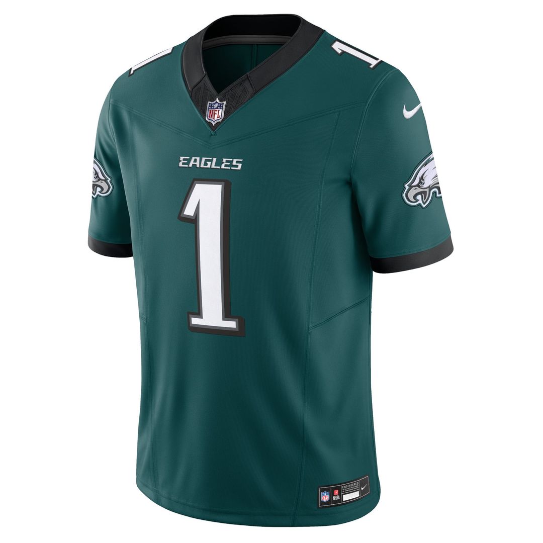 Men's Philadelphia Eagles Jalen Hurts Kelly Green Vapor F.U.S.E.