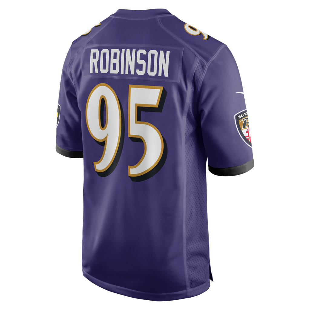 Men's Baltimore Ravens Tavius Robinson Purple Team