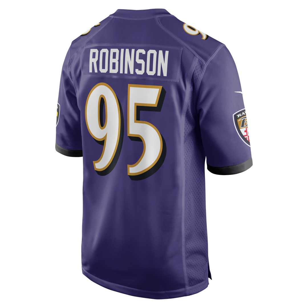 Men's Baltimore Ravens Tavius Robinson Purple Team