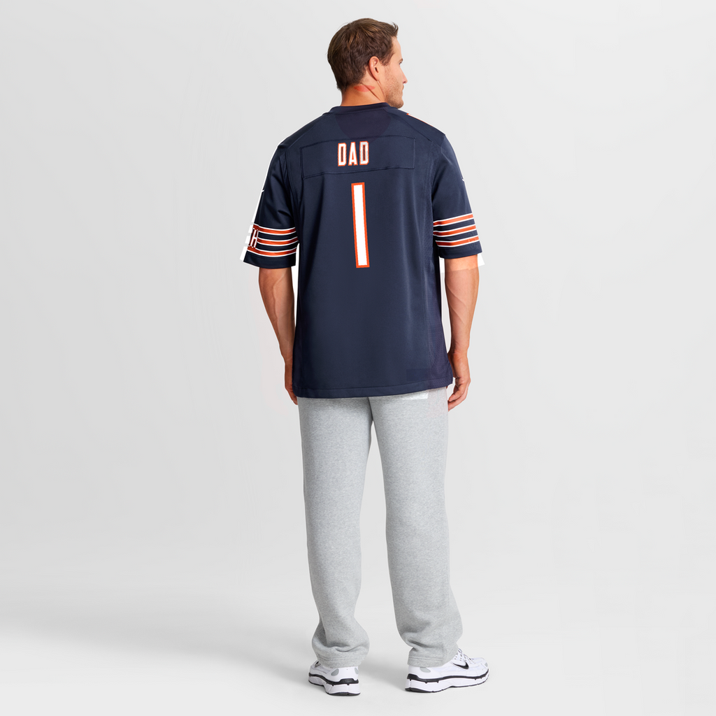 Men's Chicago Bears Number 1 Dad Navy