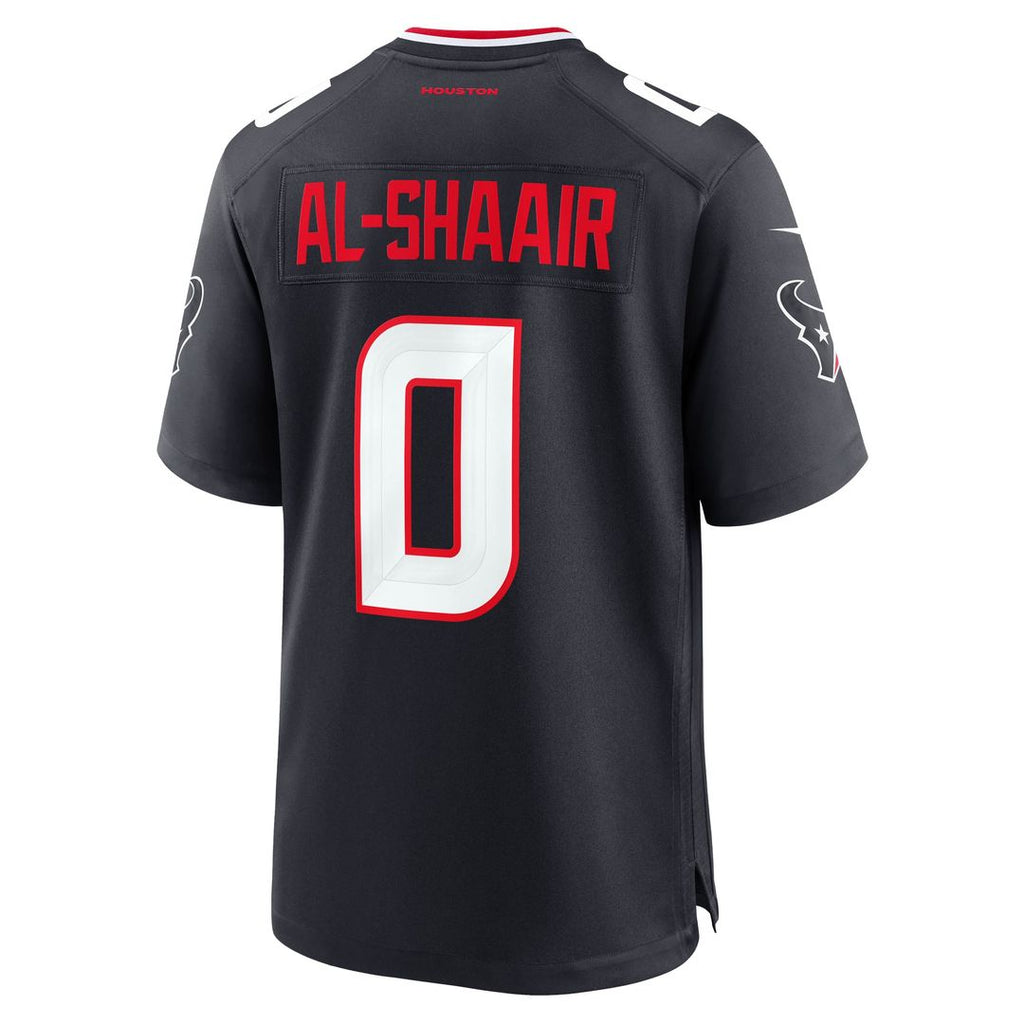 Men's Houston Texans Azeez Al-Shaair Navy Team