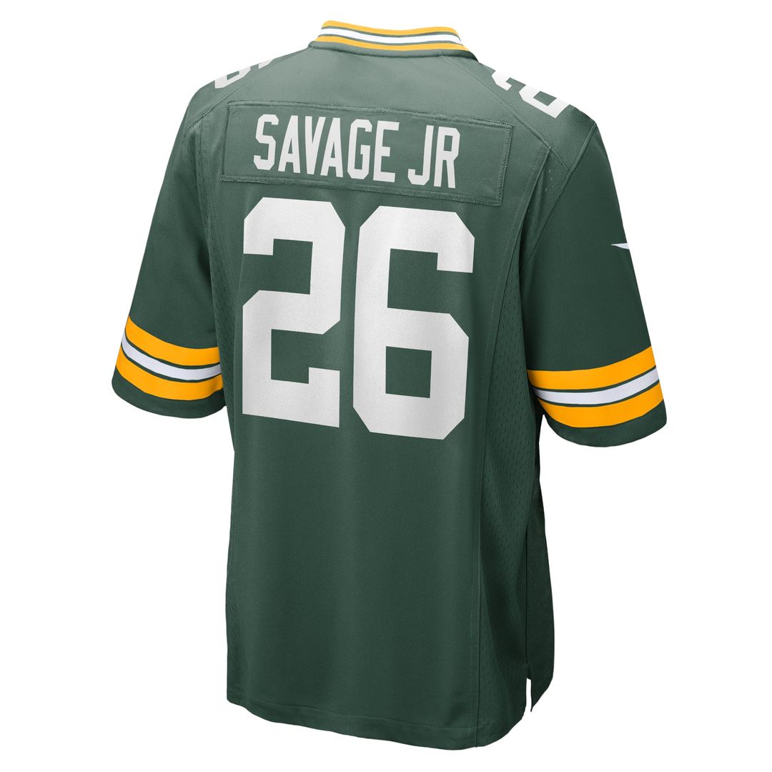 Men's Green Bay Packers Darnell Savage Jr Green Game Team Jersey