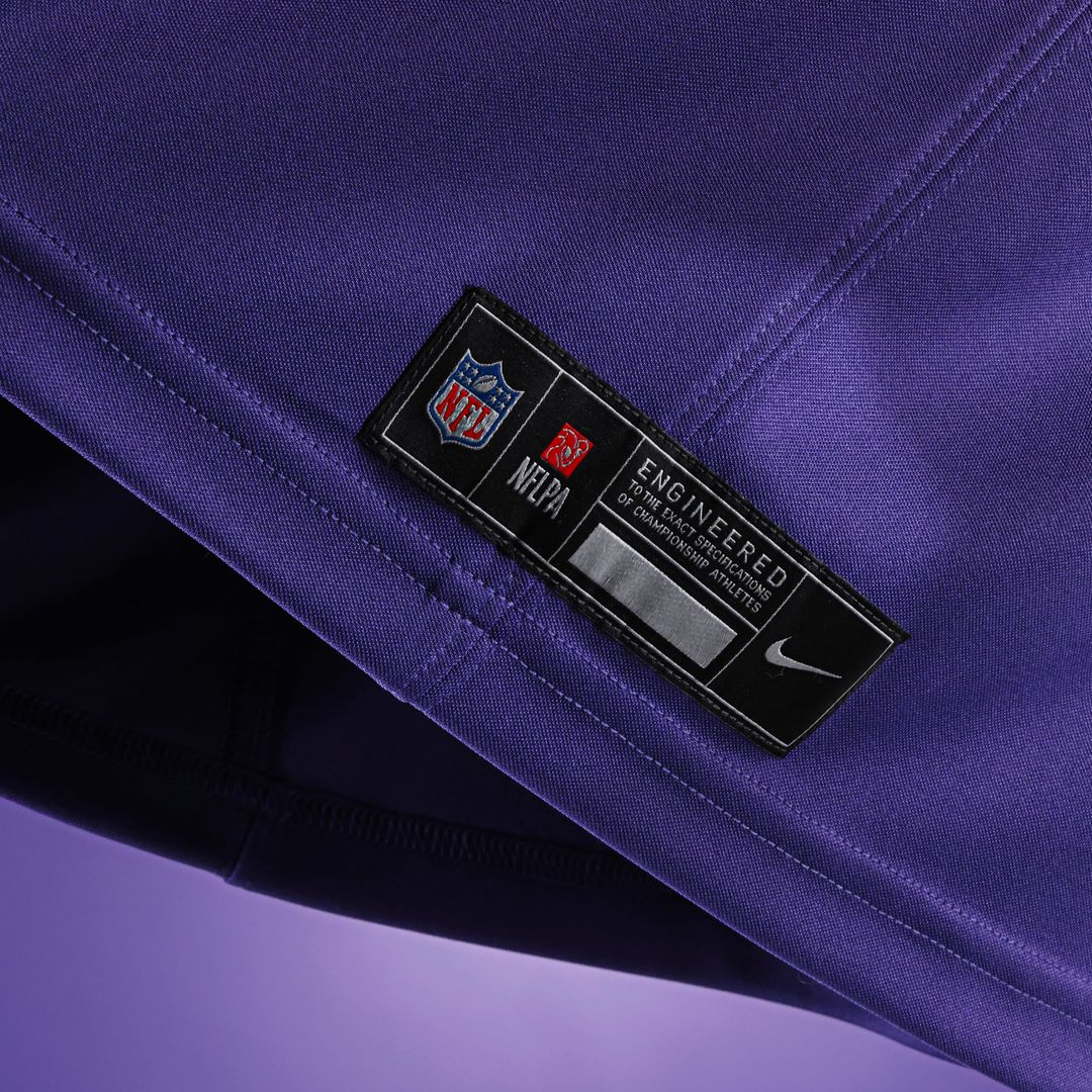 Men's Baltimore Ravens Kyle Hamilton Purple Team Vapor F.U.S.E. Stitched