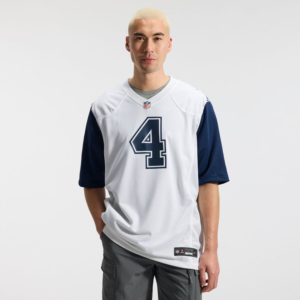 Men's Dallas Cowboys Dak Prescott White Alternate Game Team Jersey