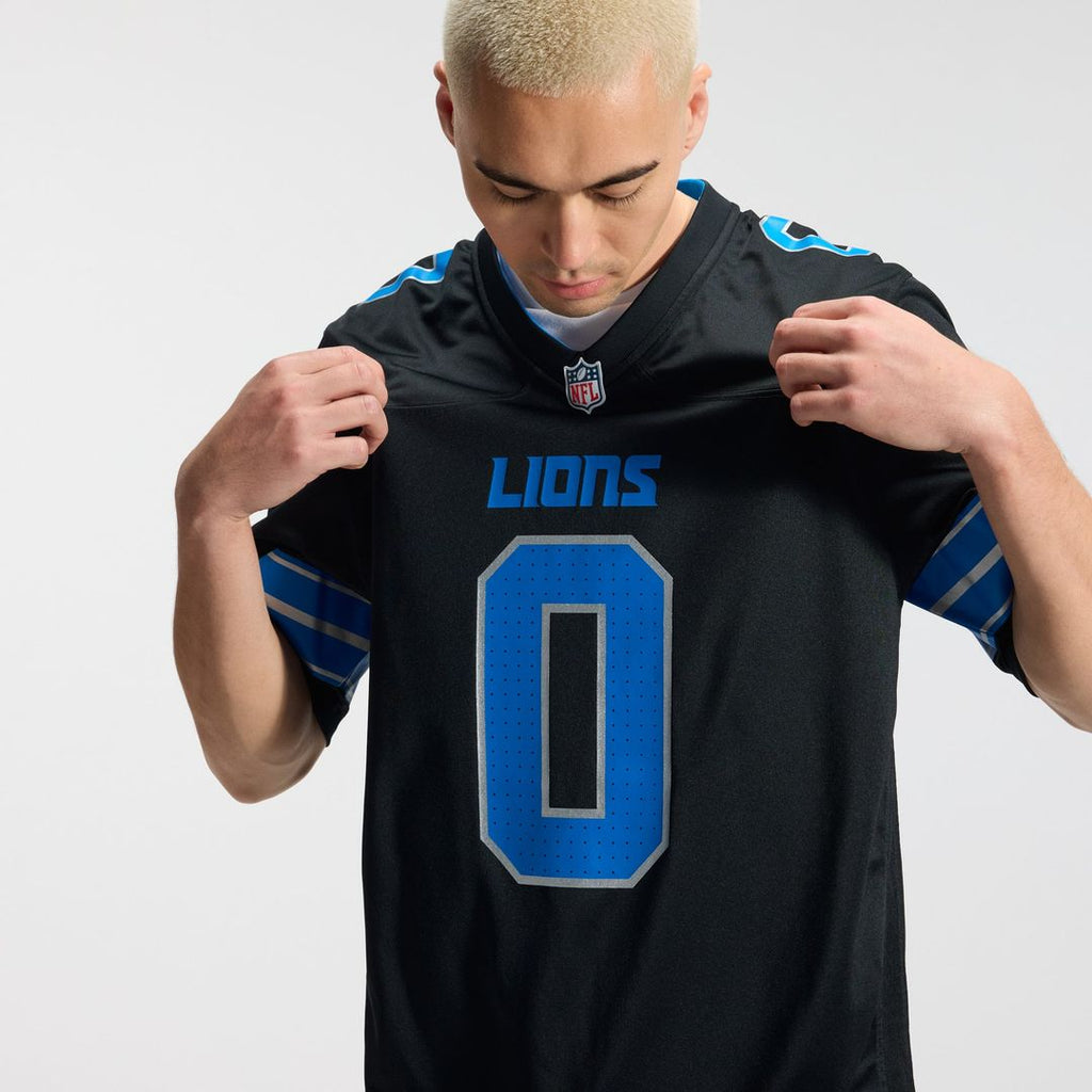 Men's Detroit Lions Jahmyr Gibbs Blue Game Player Jersey