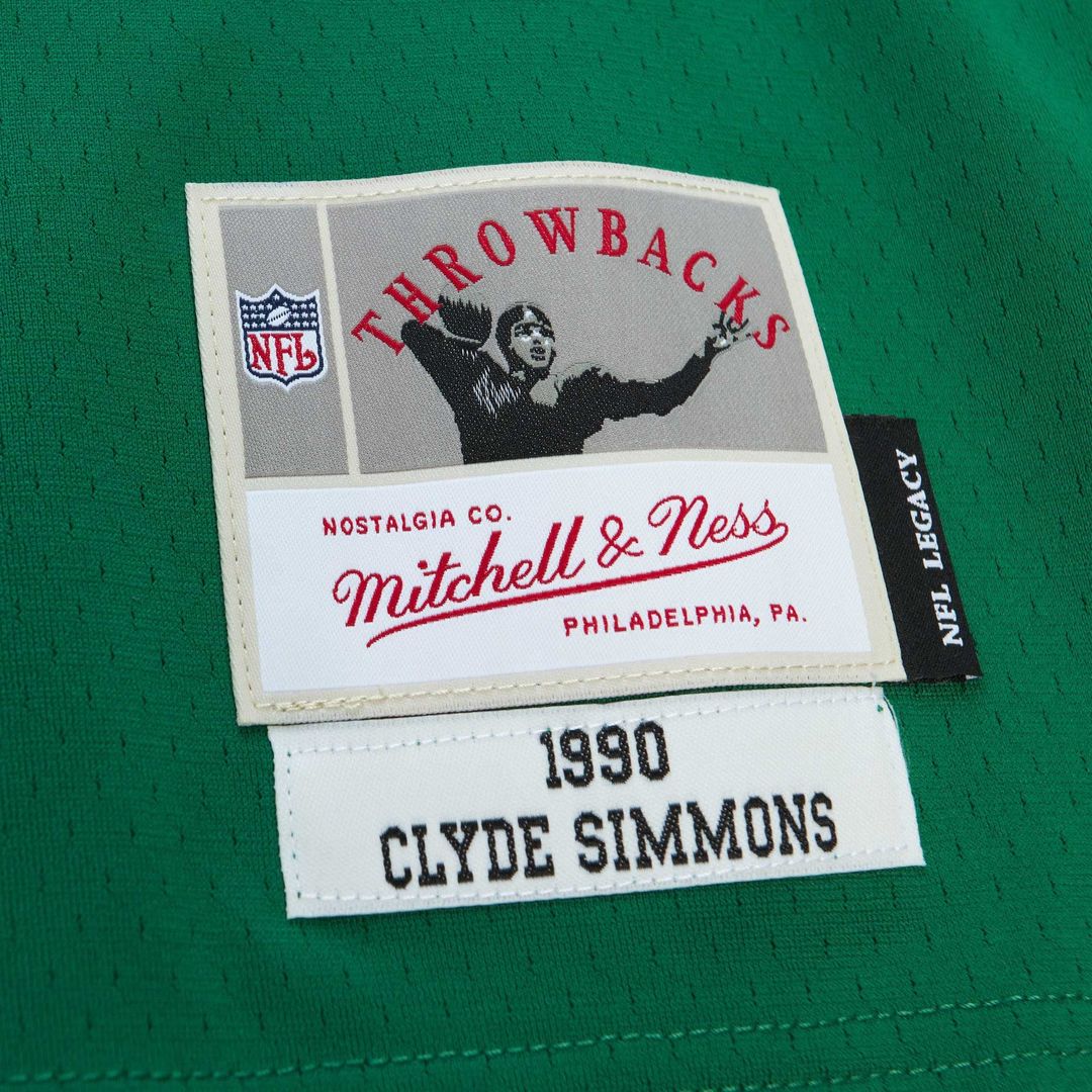 Men's Philadelphia Eagles Clyde Simmons Kelly Green Legacy Replica Jersey