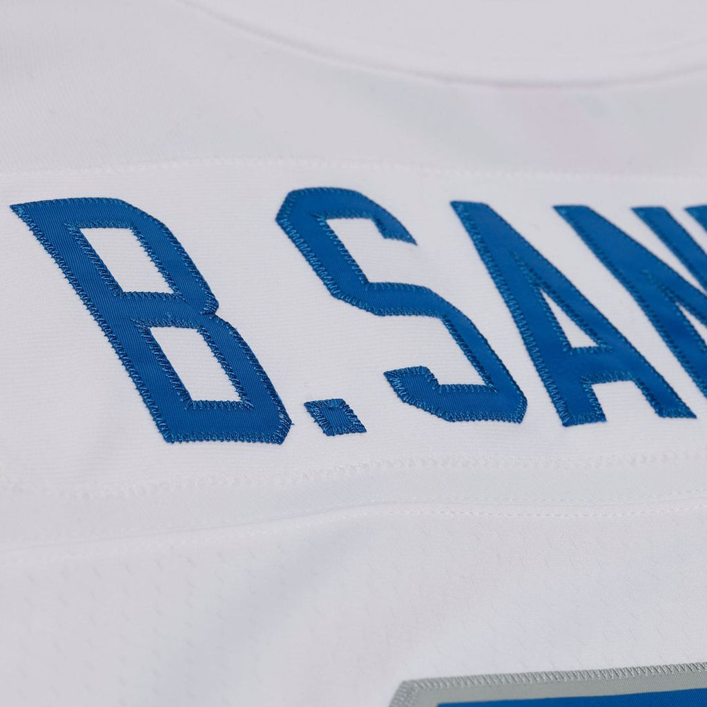 Men's Detroit Lions Barry Sanders White 1989 Legacy Replica Player Jersey