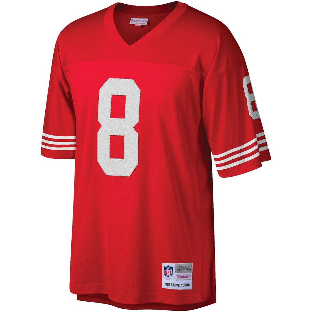 Men's San Francisco 49ers Steve Young Scarlet Legacy Replica Jersey