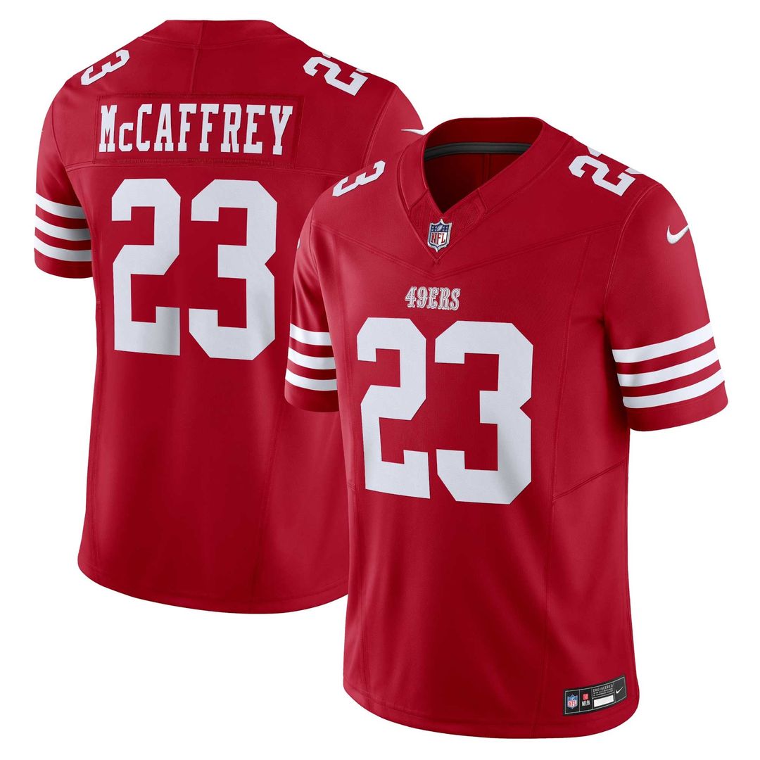 Men's San Francisco 49ers Christian McCaffrey Scarlet Vapor F.U.S.E.