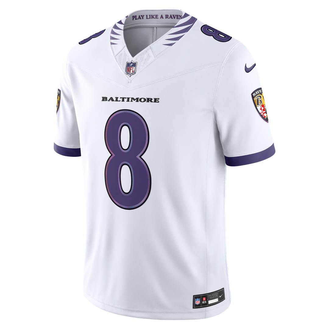 Men's Baltimore Ravens Lamar Jackson Black Alternate Alternate Vapor F.U.S.E. Stitched