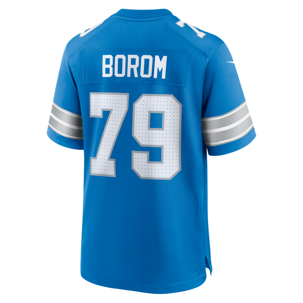 Men's Detroit Lions Larry Borom Blue Team