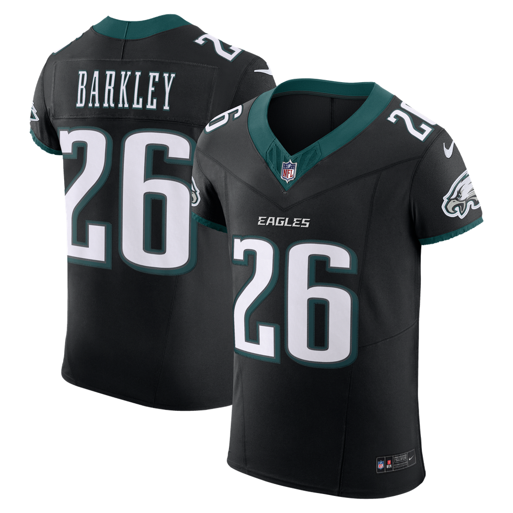 Men's Philadelphia Eagles Saquon Barkley Black Alternate Vapor F.U.S.E. Elite Jersey