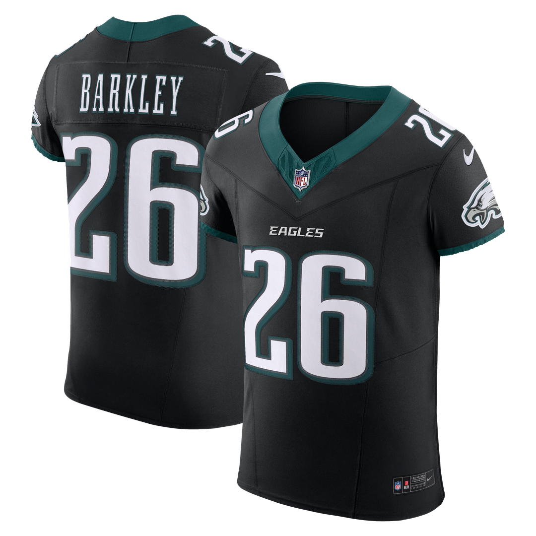 Men's Philadelphia Eagles Saquon Barkley Black Alternate Vapor F.U.S.E. Elite Jersey