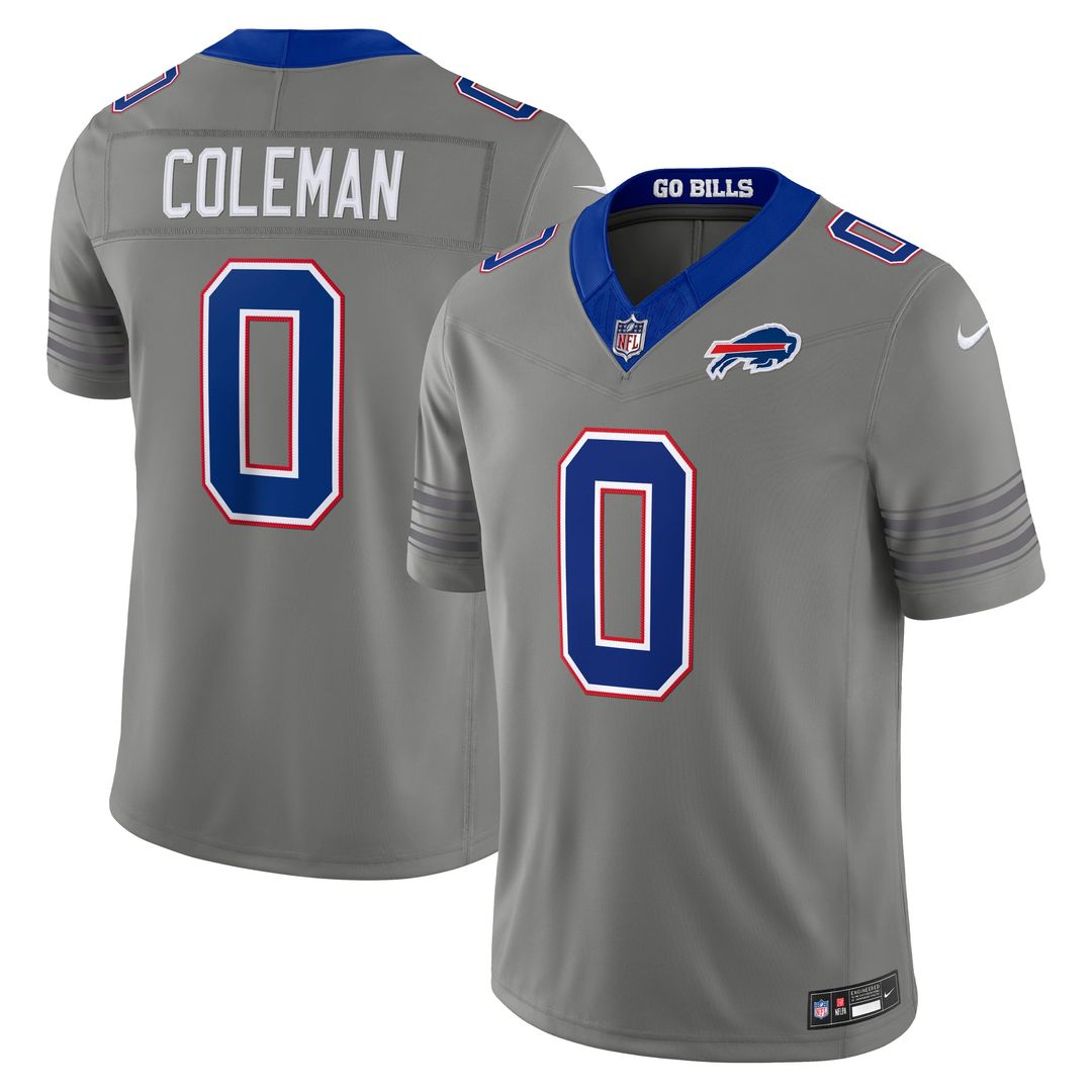 Men's Buffalo Bills Keon Coleman Royal Team Vapor F.U.S.E. Stitched