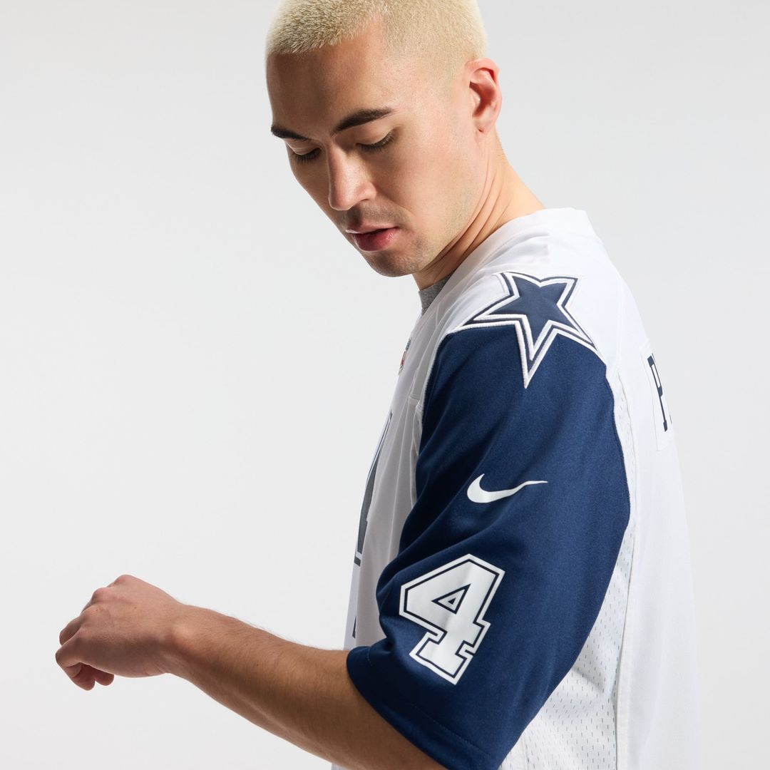 Men's Dallas Cowboys Dak Prescott Navy Alternate Game Team Jersey