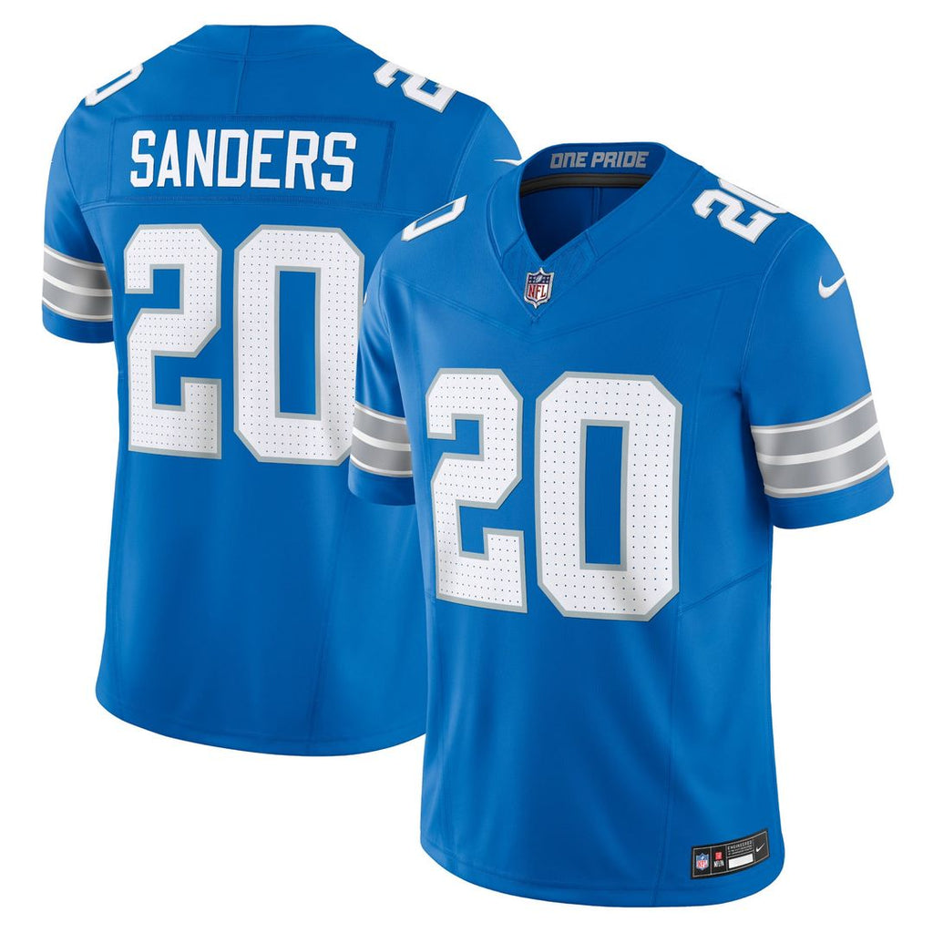 Men's Detroit Lions Barry Sanders Blue Vapor F.U.S.E.