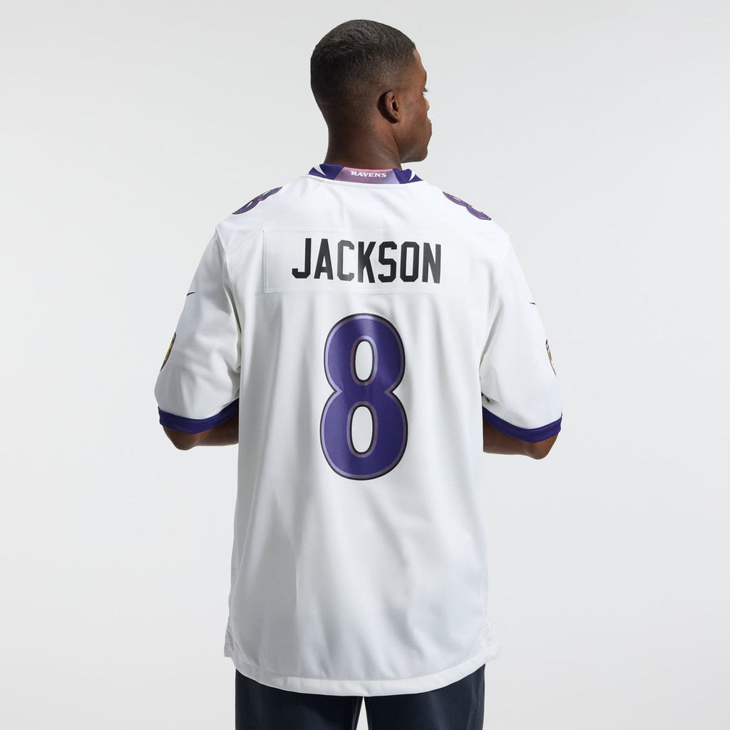 Men's Baltimore Ravens Lamar Jackson White