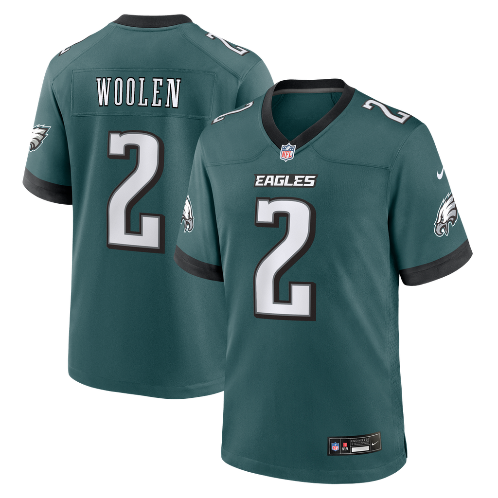 Men's Philadelphia Eagles Tariq Woolen Kelly Green Alternate