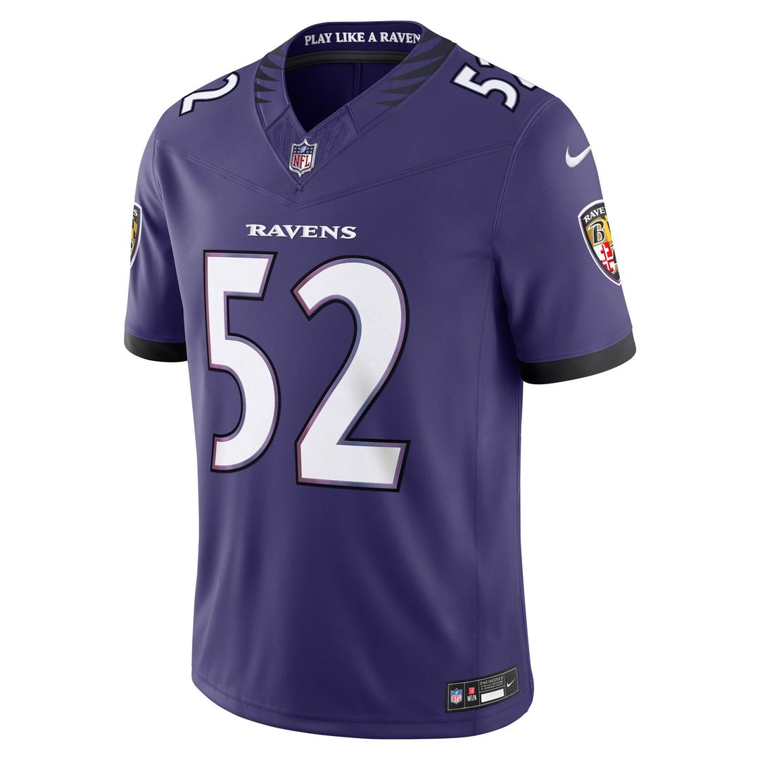 Men's Baltimore Ravens Ray Lewis Black Alternate Vapor F.U.S.E. Stitched Retired Player