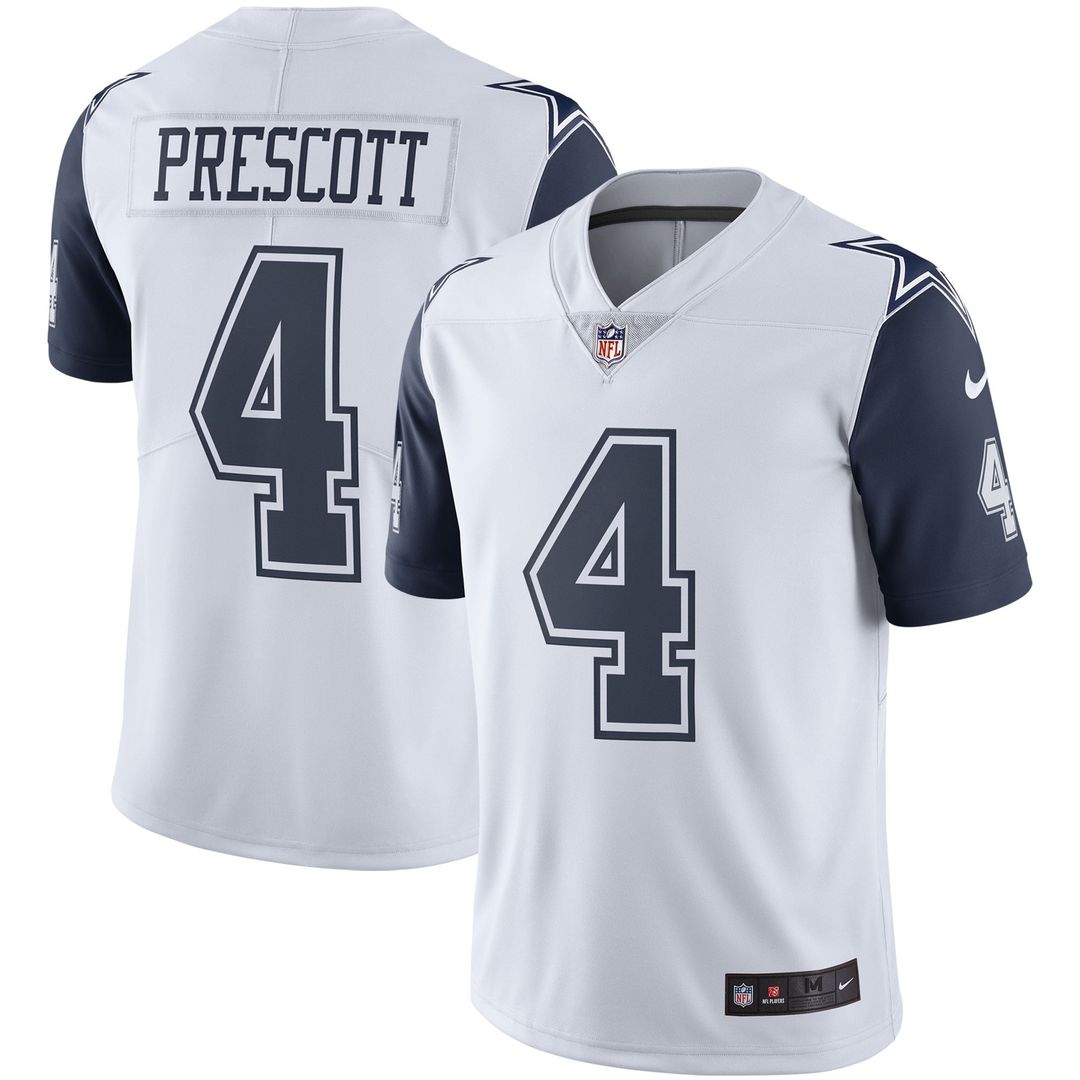 Men's Dallas Cowboys Dak Prescott Navy Vapor Limited Player Jersey