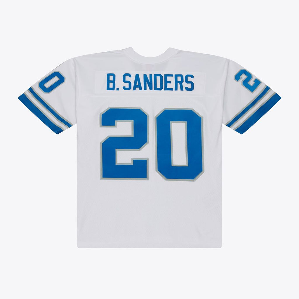 Men's Detroit Lions Barry Sanders White 1989 Legacy Replica Player Jersey