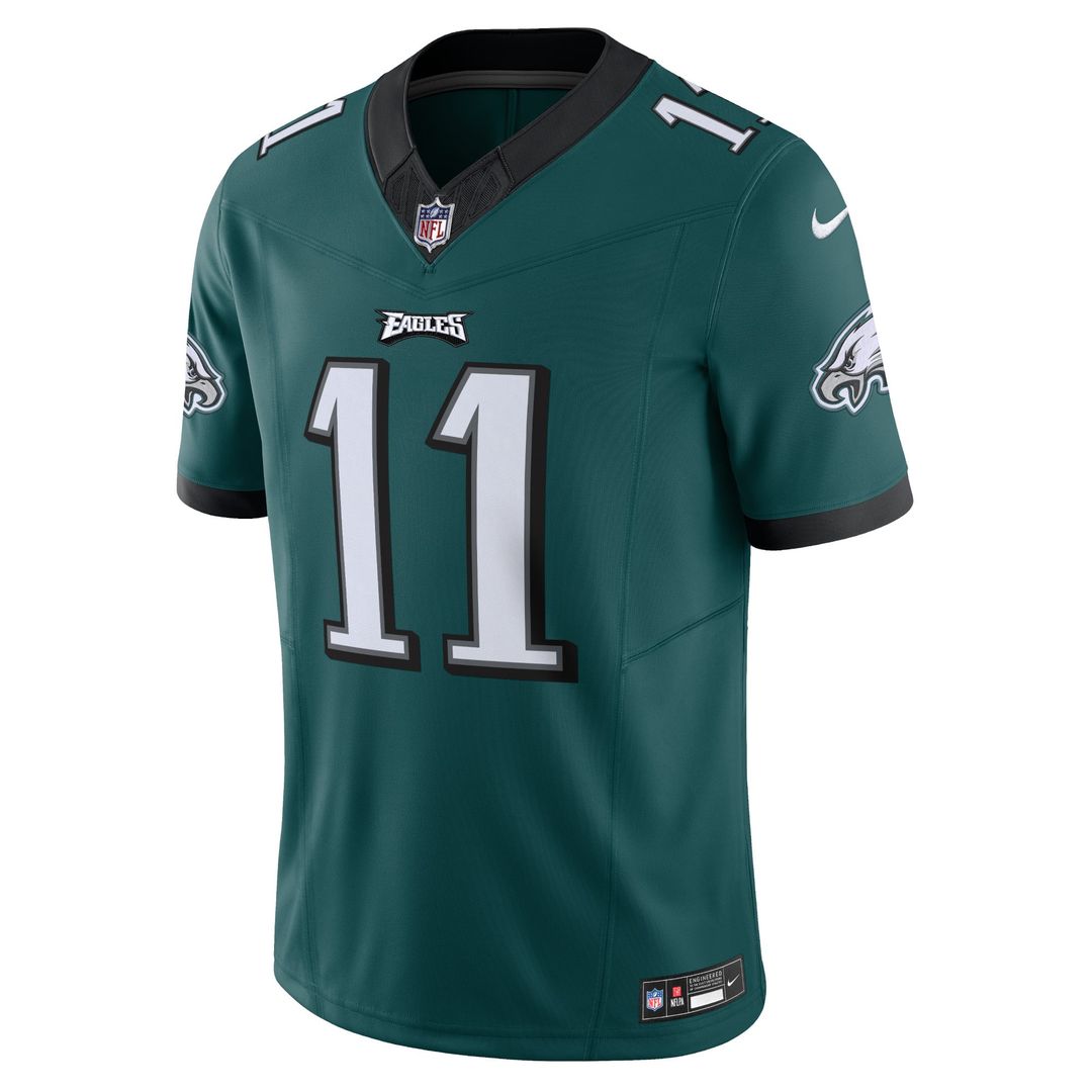 Men's Philadelphia Eagles A.J. Brown Green Vapor F.U.S.E.