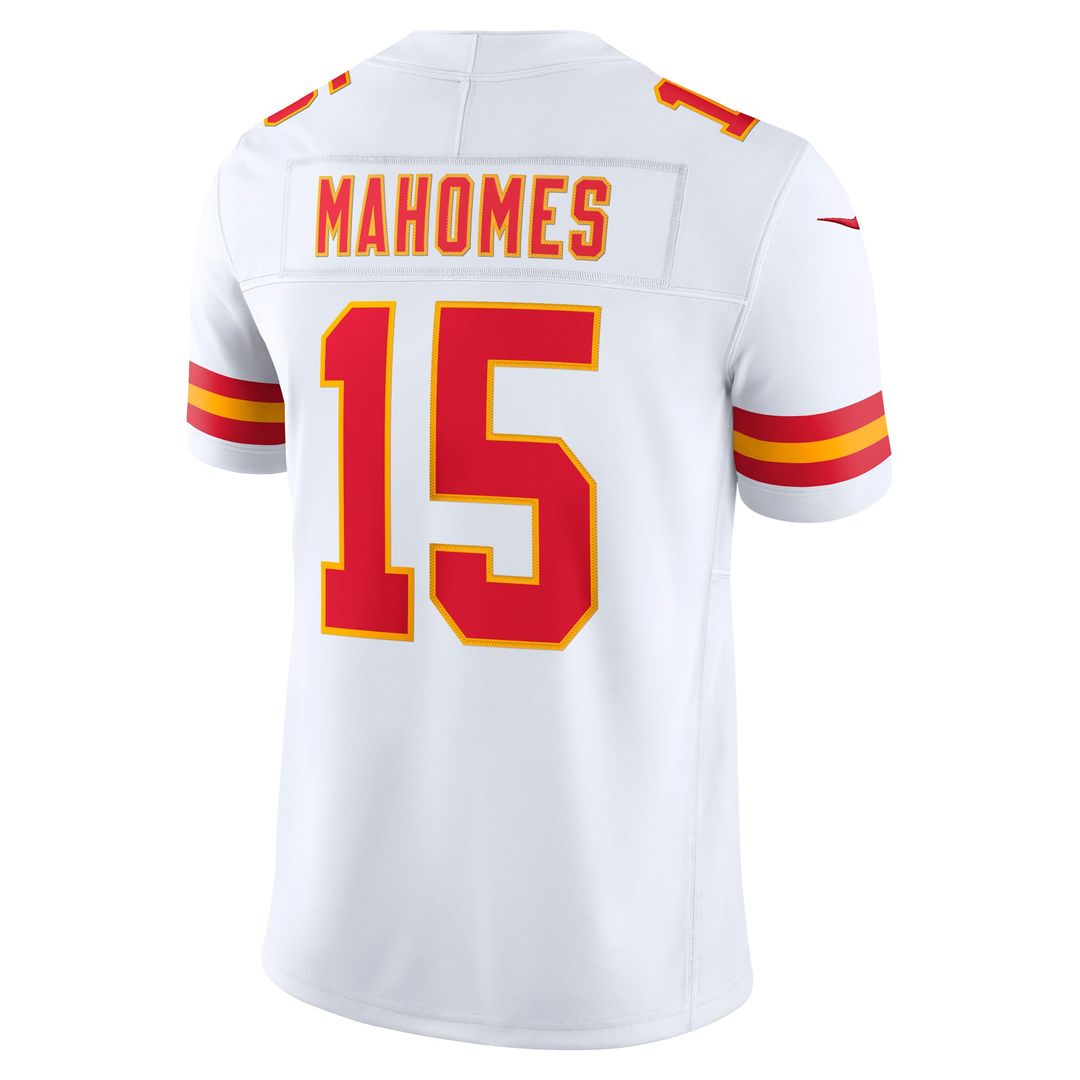 Men's Kansas City Chiefs Patrick Mahomes White Vapor F.U.S.E. Stitched