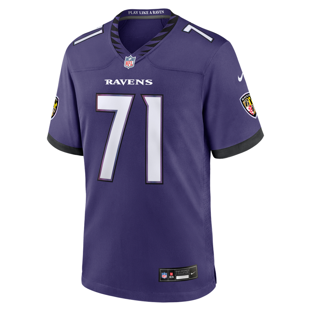 Men's Baltimore Ravens Olaivavega Ioane Purple Team