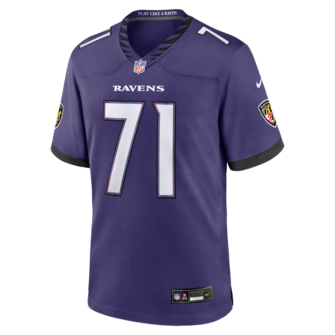 Men's Baltimore Ravens Olaivavega Ioane Purple Team