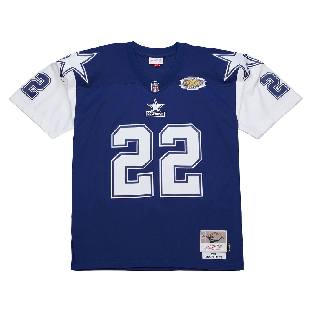 Men's Dallas Cowboys Emmitt Smith Navy 1995 Legacy Replica Jersey