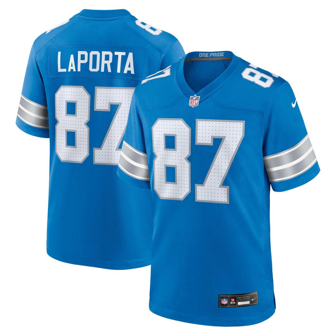 Men's Detroit Lions Sam LaPorta Blue