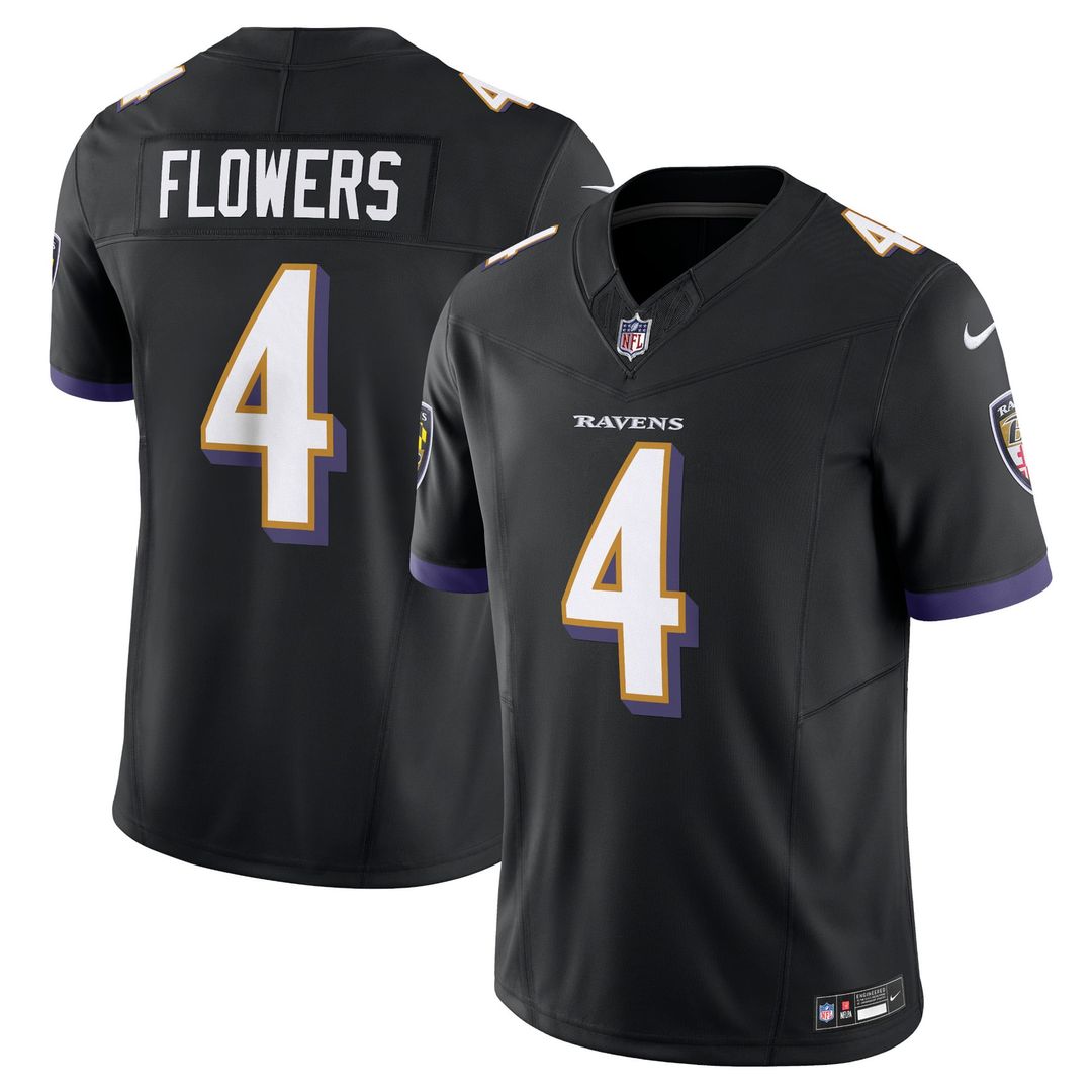 Men's Baltimore Ravens Zay Flowers Purple Vapor F.U.S.E.