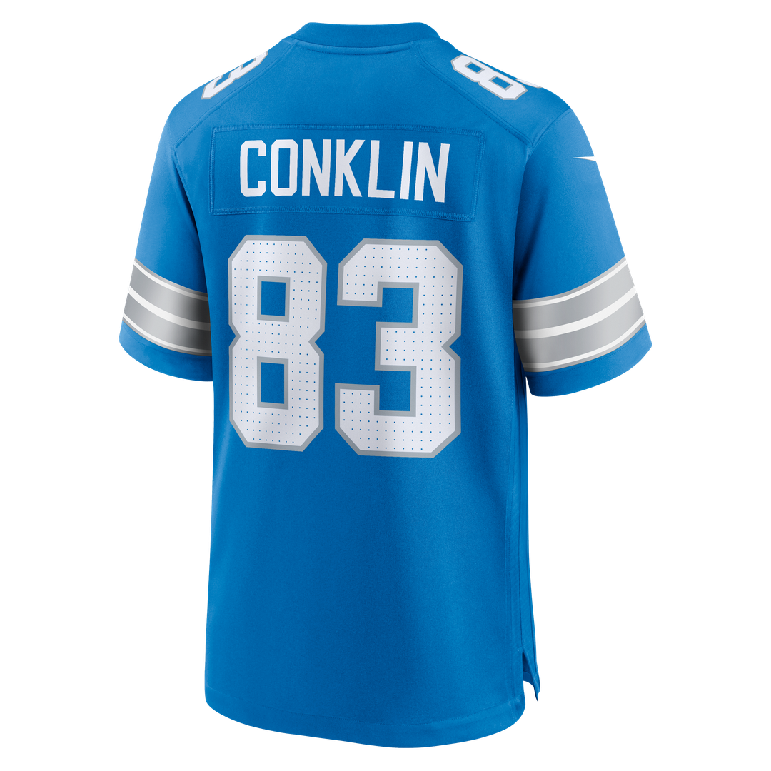 Men's Detroit Lions Tyler Conklin Blue Team