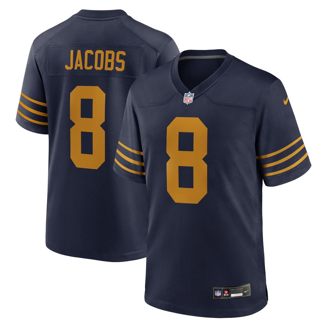 Men's Green Bay Packers Josh Jacobs Green Team Jersey