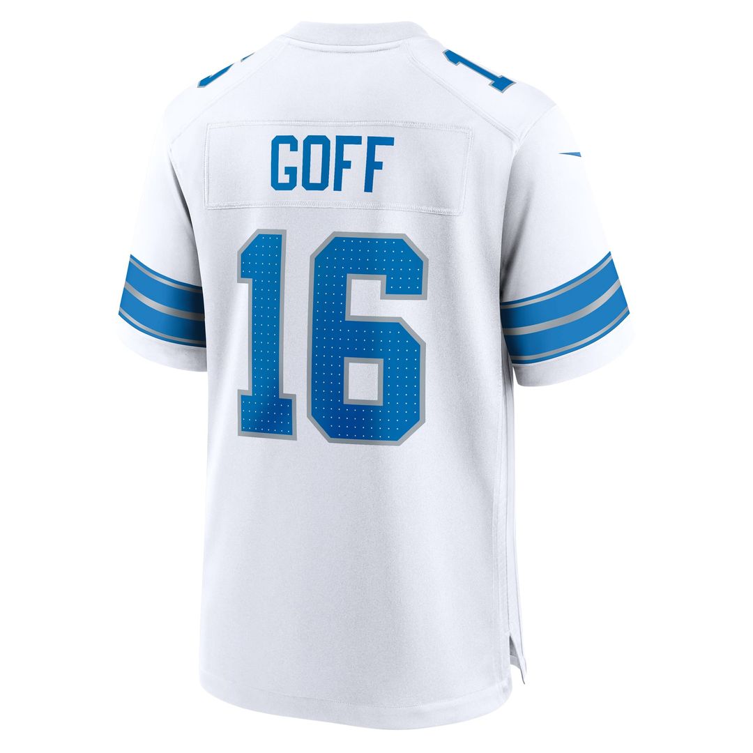 Men's Detroit Lions Jared Goff White