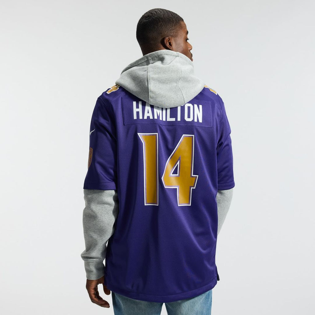 Men's Baltimore Ravens Kyle Hamilton Purple Alternate