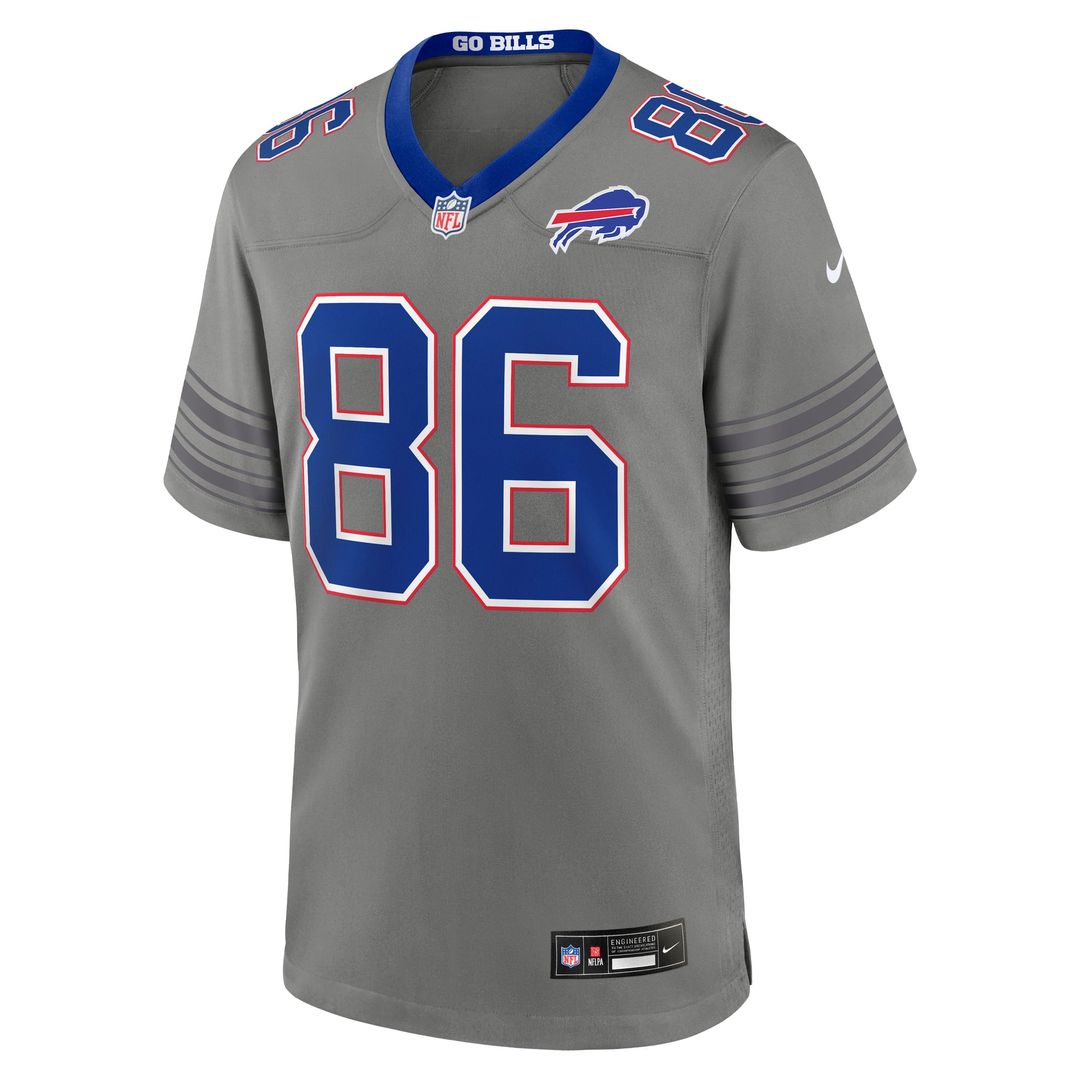 Men's Buffalo Bills Dalton Kincaid Gray Nickel City