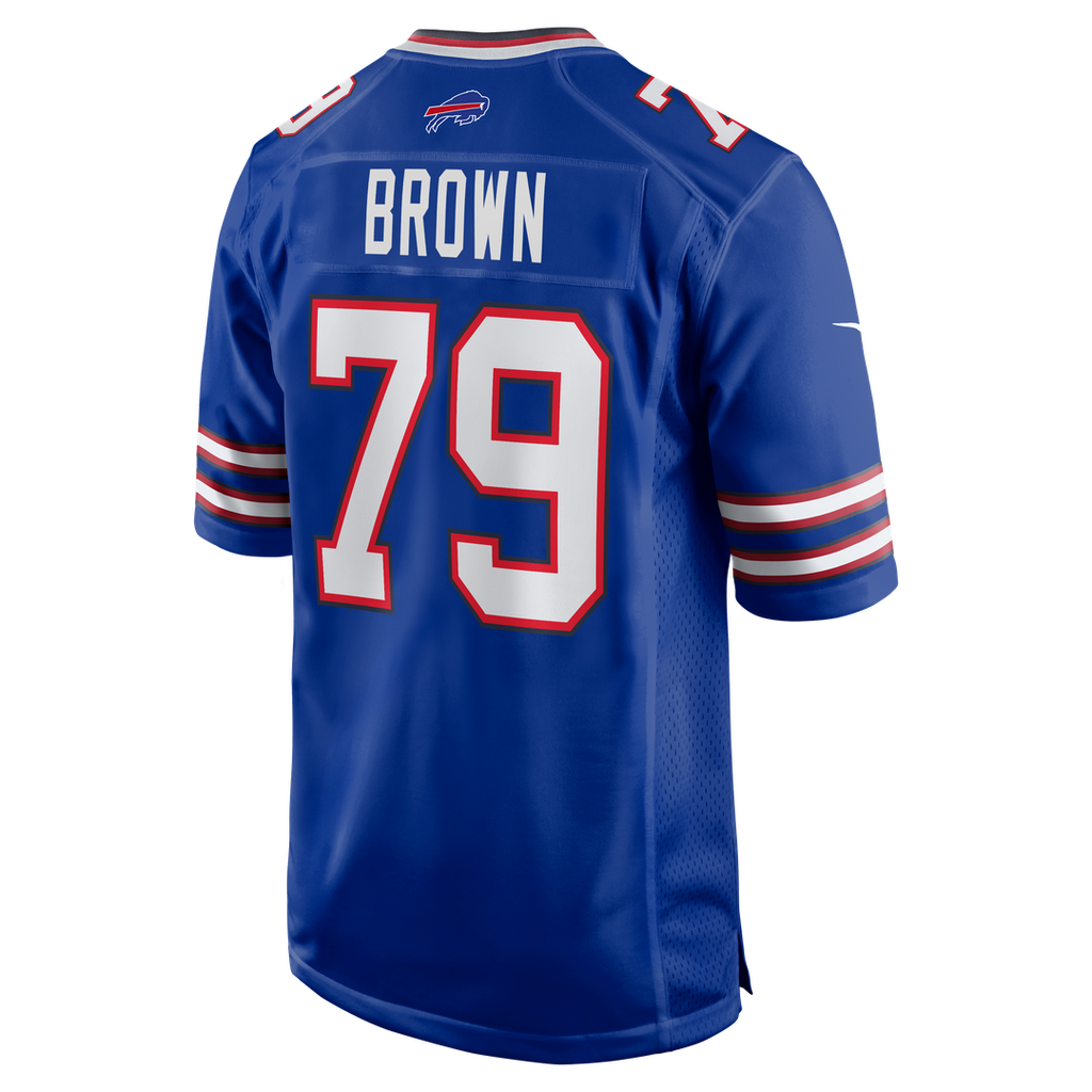 Men's Buffalo Bills Ruben Brown Royal Game Retired Player Jersey