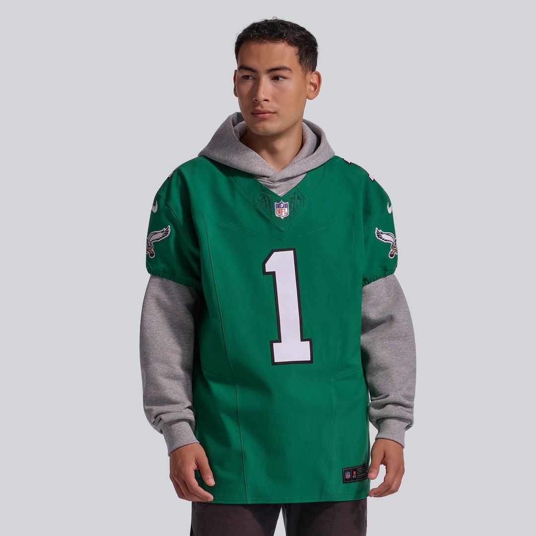 Men's Philadelphia Eagles Jalen Hurts Kelly Green Alternate Vapor F.U.S.E. Elite Jersey