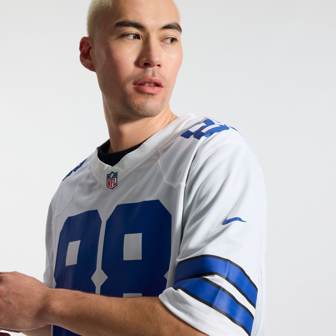 Men's Dallas Cowboys CeeDee Lamb White Game Team Jersey