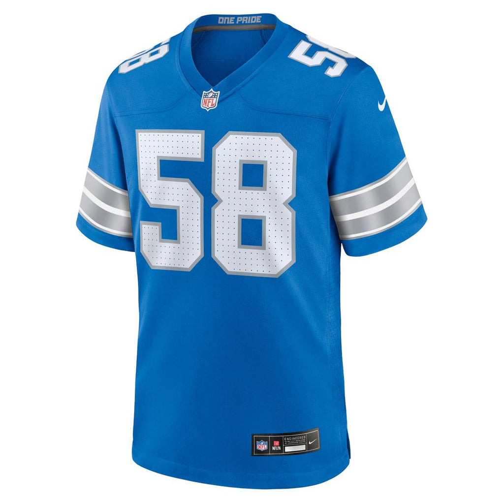 Men's Detroit Lions Penei Sewell Blue