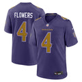 Men's Baltimore Ravens Zay Flowers Purple Alternate