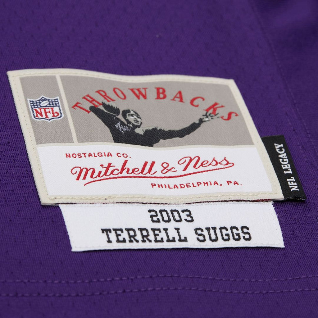 Men's Baltimore Ravens Terrell Suggs Purple 2003 Legacy Replica Jersey