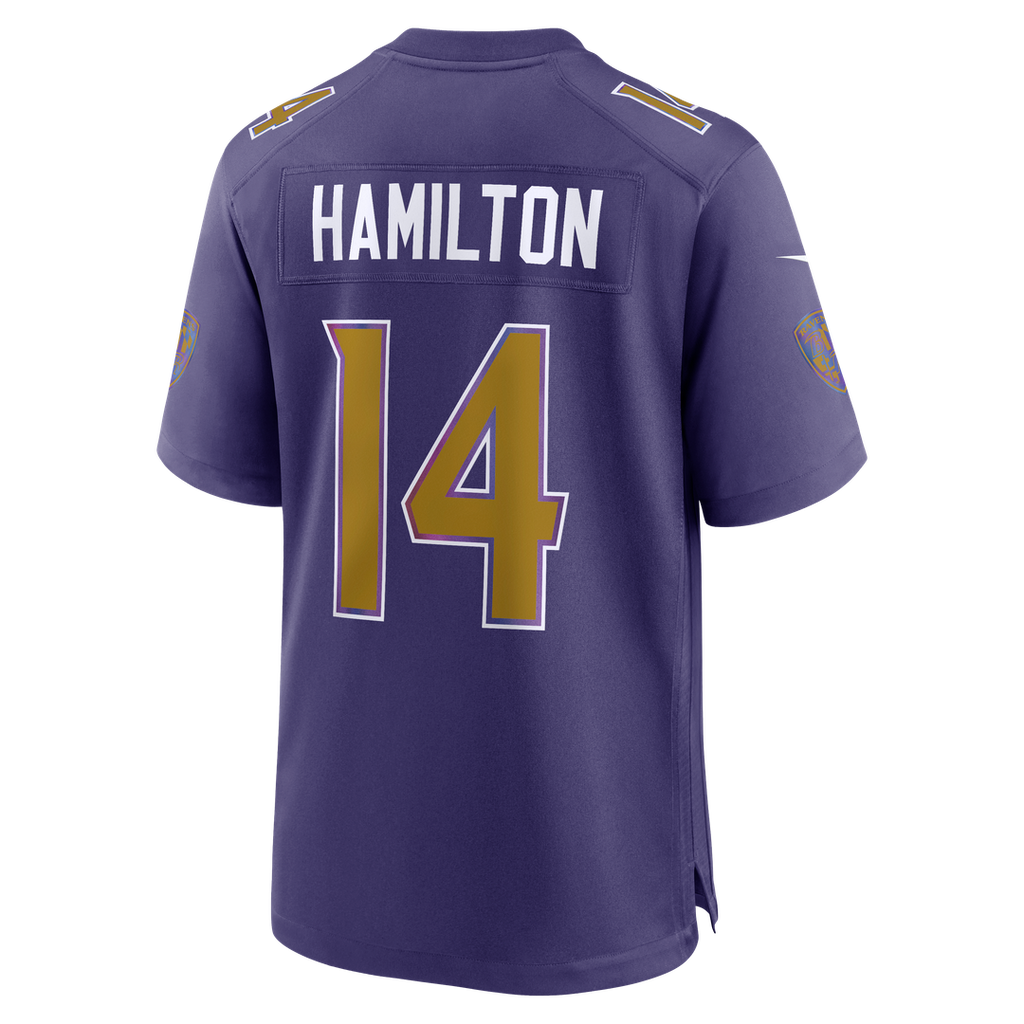 Men's Baltimore Ravens Kyle Hamilton Black Alternate