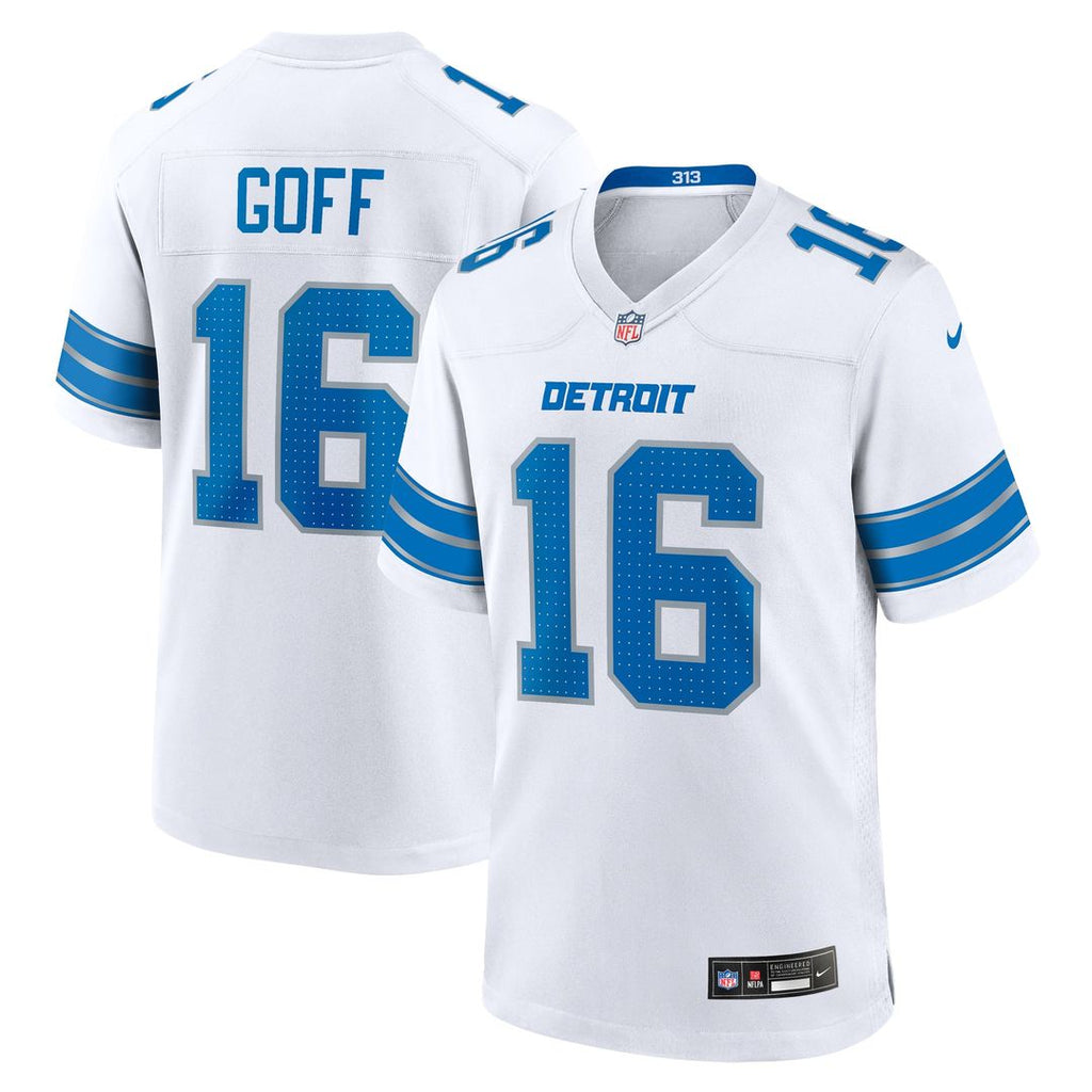 Men's Detroit Lions Jared Goff Blue