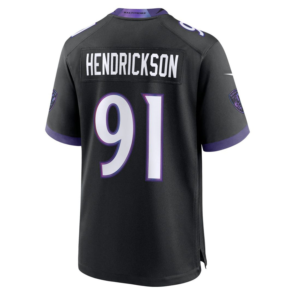 Men's Baltimore Ravens Trey Hendrickson Black Alternate