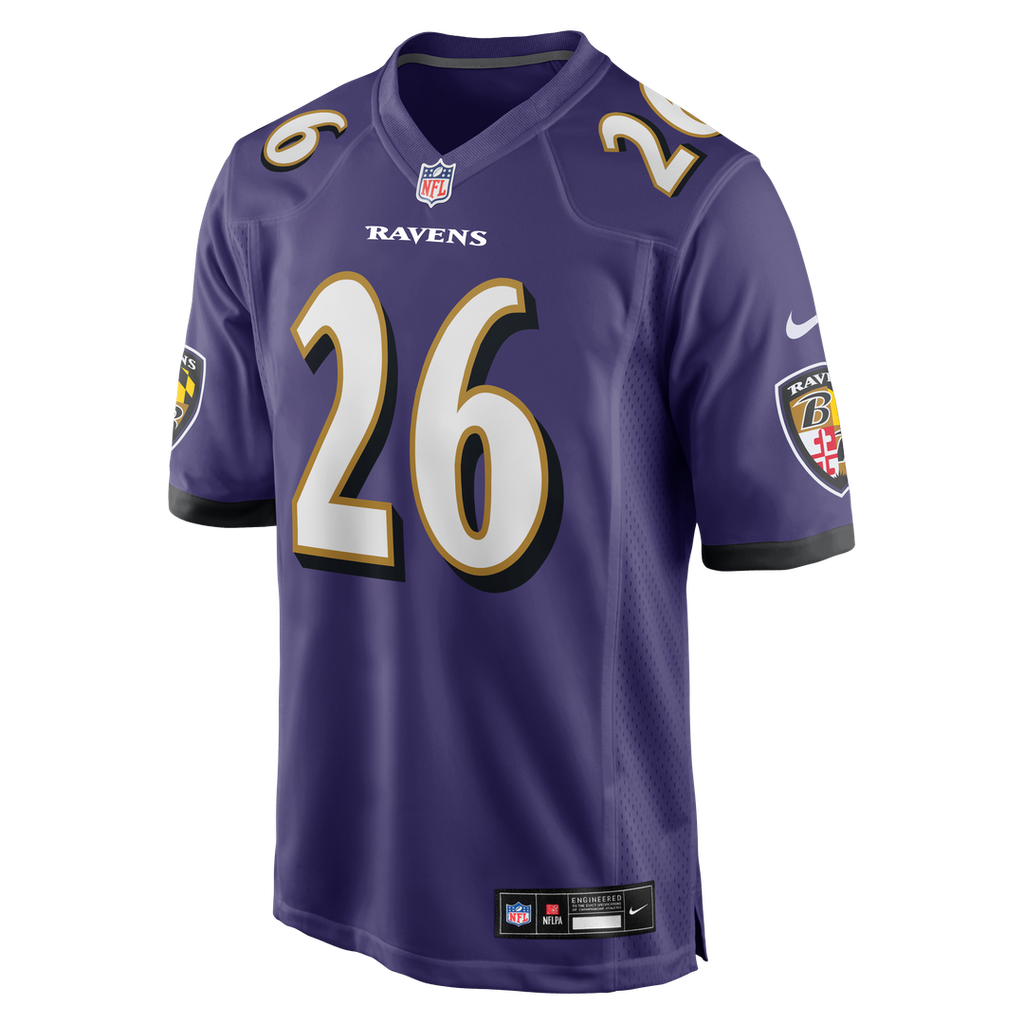 Men's Baltimore Ravens Rasheen Ali Purple Team