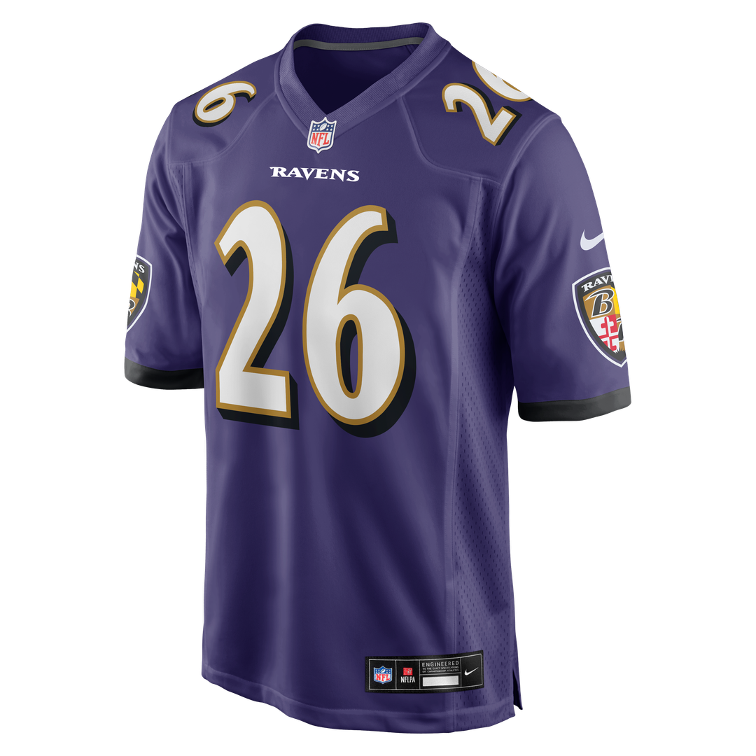 Men's Baltimore Ravens Rasheen Ali Purple Team